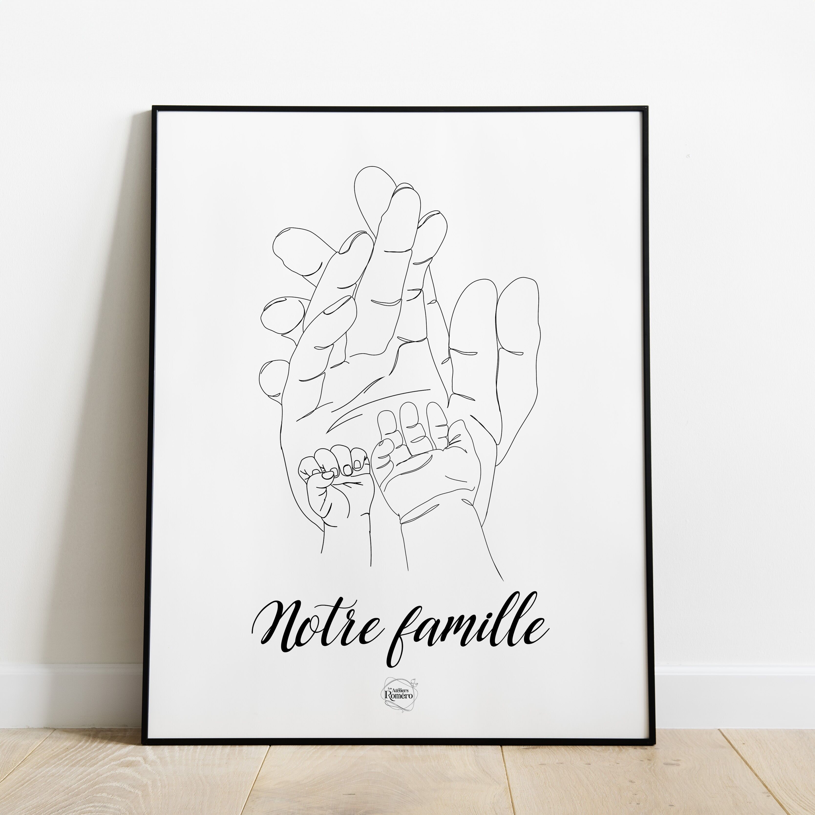 "Our Family" poster for 4 people