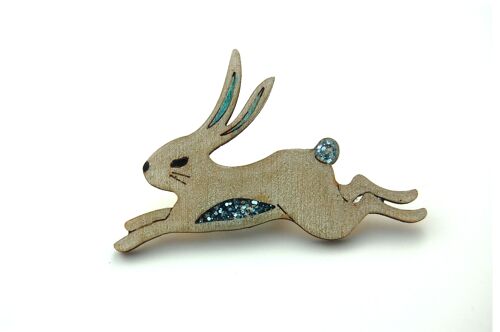 Snow Hare Pin