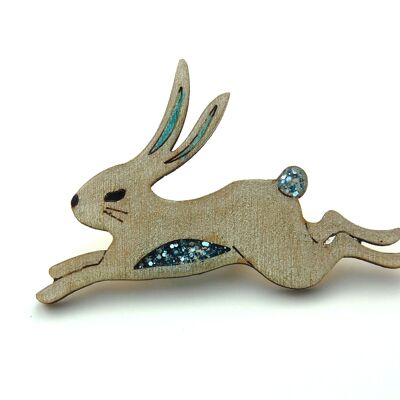 Snow Hare Pin