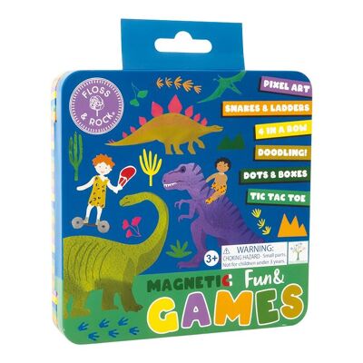 Magnetic Fun & Games Tin - Dinosaur