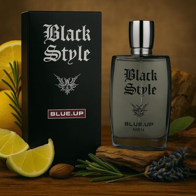 BLUE UP BLACK STYLE MEN – Men’s Eau de Toilette 100 ml | Aromatic and spicy woody inspiration