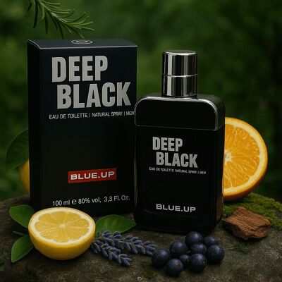 BLUE UP DEEP BLACK – Eau de toilette homme 100 ml | Inspiration aromatique fougère boisée