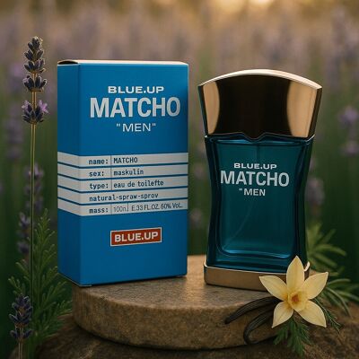 BLUE UP MATCHO MEN – Eau de Toilette da uomo 100 ml | Orientale fresco e virile con accenti iconici