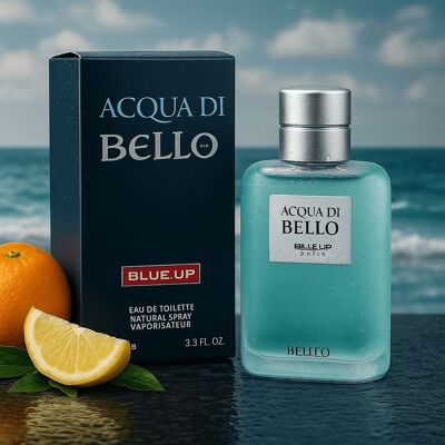 BLUE UP ACQUA DI BELLO – Eau de Toilette para hombre 100 ml | Inspiración fresca acuática y amaderada