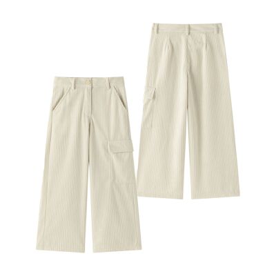 Pantalon-culotte en velours côtelé avec poche sur la jambe JGI95776