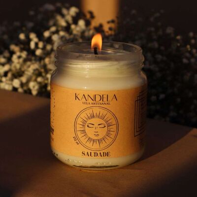 Scented Soy Wax Candle - Jasmine, Orange & Lemon (290g)