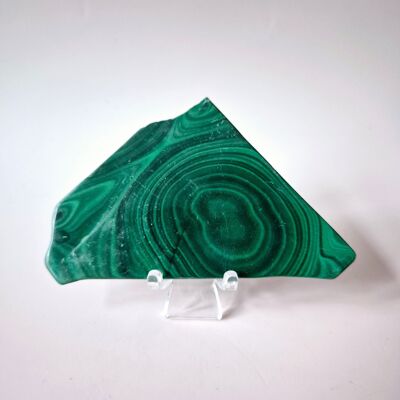 Disque de malachite sur support (100–125 g) n° 5