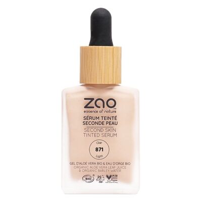 Testeur Sérum teinté seconde peau ZAO *** Bio, Vegan, 100% naturel