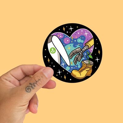 Wall-E Space Sticker by La Barbuda