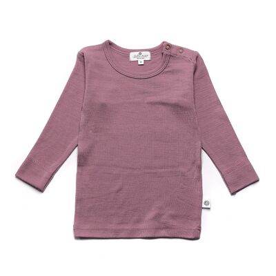 Suéter de lana para bebé niño - Lana merino - Lavanda Mist