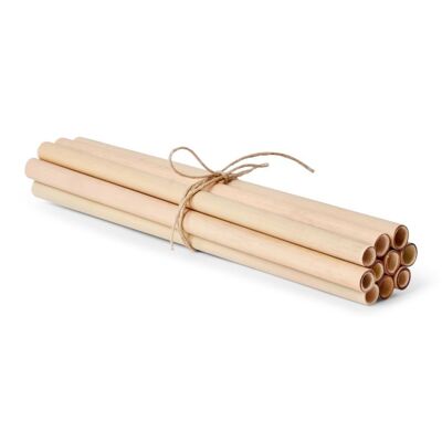 Set of 20 bamboo straws - Diameter Smoothies