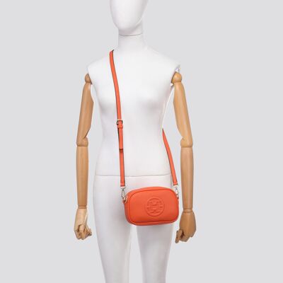 Vegan Leather Embossed Mini Crossbody Bag # 997