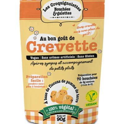 Bocados veganos de aperitivo con sabor a camarones - 90 g