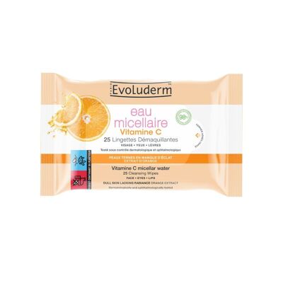 25 Micellar Water Vitamin C Makeup Remover Wipes