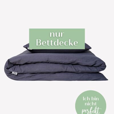 Muslin duvet • Grey-blue • 200x200 cm • Love at 2 View • without pillows!
