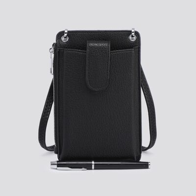Faux Leather Mini Crossbody Phone Holder Bag # 3175