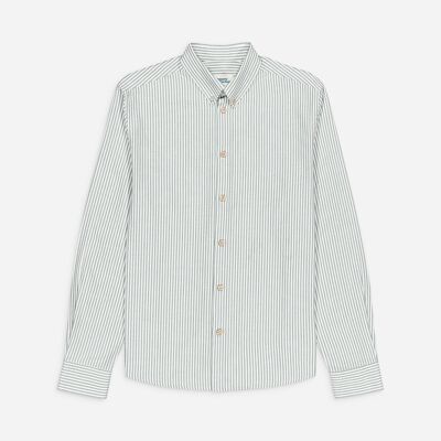 Striped Oxford Shirt - Fir