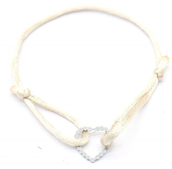 E-B8.3 B220-041S Satinato con S.Bracciale in acciaio Cuore Beige-Argento