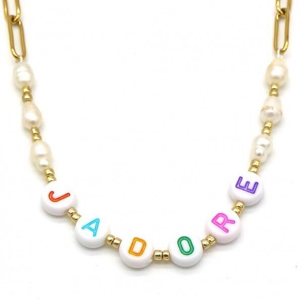 H-D11.1 N2126-021G S.Collana in acciaio JADORE Oro