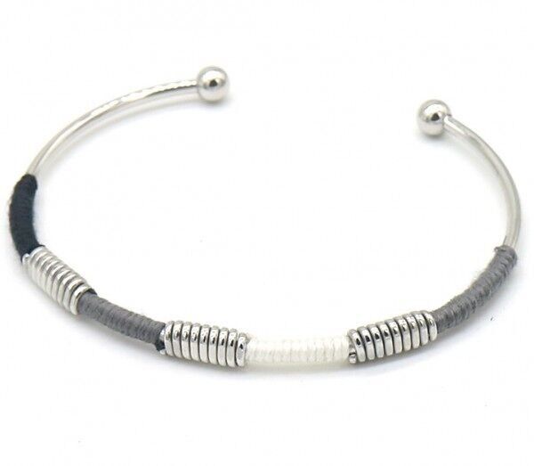 E-E15.2 B010-032S S.Bracciale in acciaio intrecciato