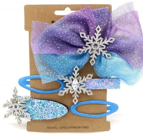 F-B8.2 H009-032B Set di accessori per capelli per bambini 5 pezzi blu