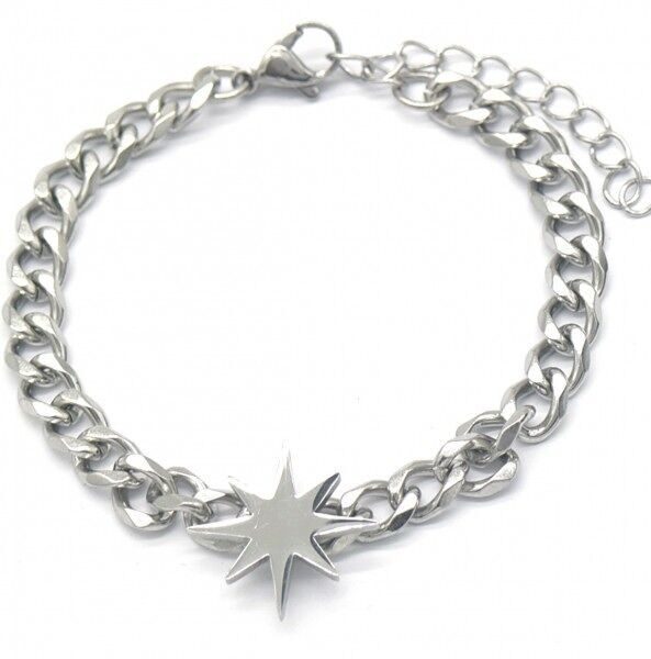 A-B15.1 B2179-001S S.Bracciale a catena in acciaio con stella