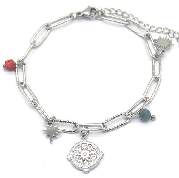 A-E15.2 B031-005S S.Ciondoli per bracciale in acciaio