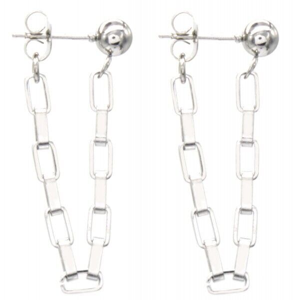 E-A1.1 E031-065S Catena per orecchini in acciaio S.