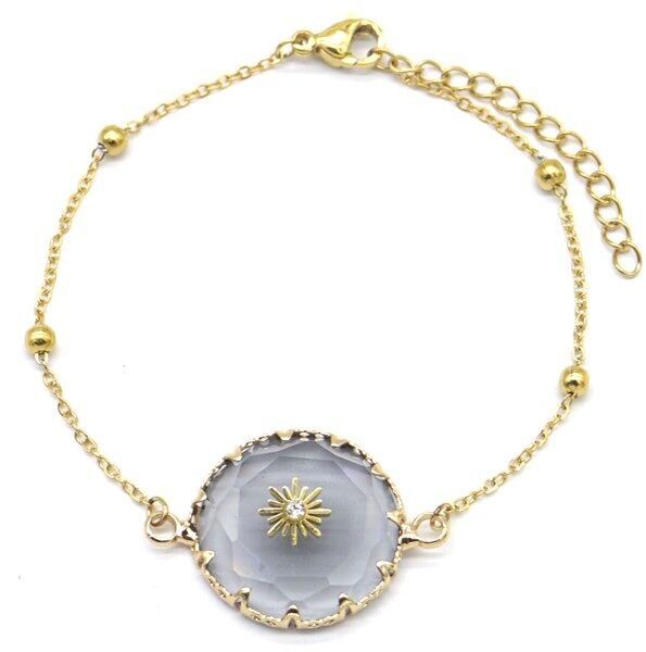 A-A14.1 B031-003G S.Bracciale in acciaio e vetro