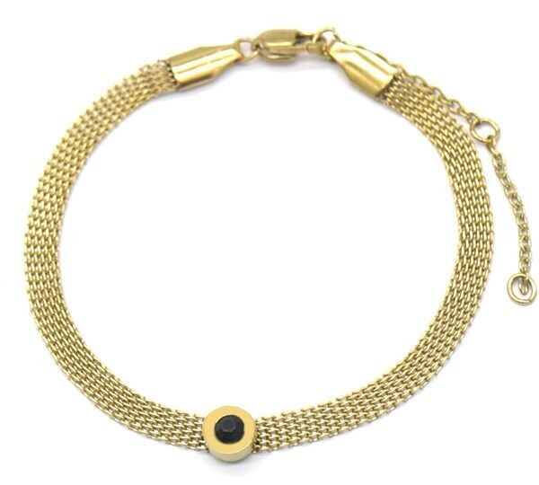 A-B5.2 B031-015G S.Bracciale in acciaio con cristallo