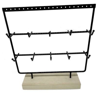 G-A11.1 PK424-169 Display Metal with Wood for Jewelry 33x27x8cm
