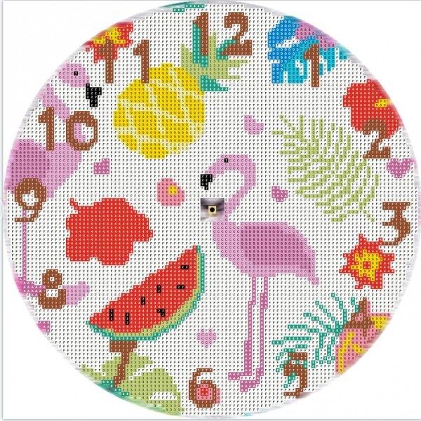 Y-D4.1 CD103 Orologio con pittura a diamante - Set completo - 30x30cm