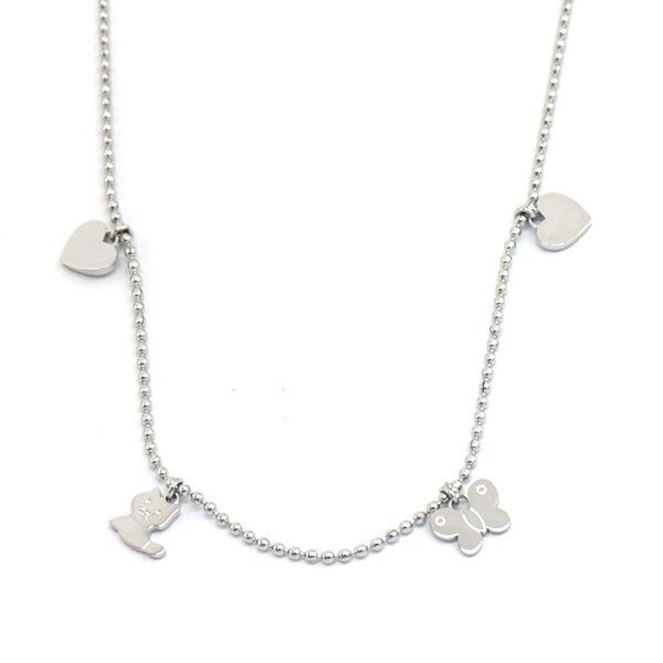 B-A20.3 N031-084S S.Ciondoli per collane in acciaio per bambini