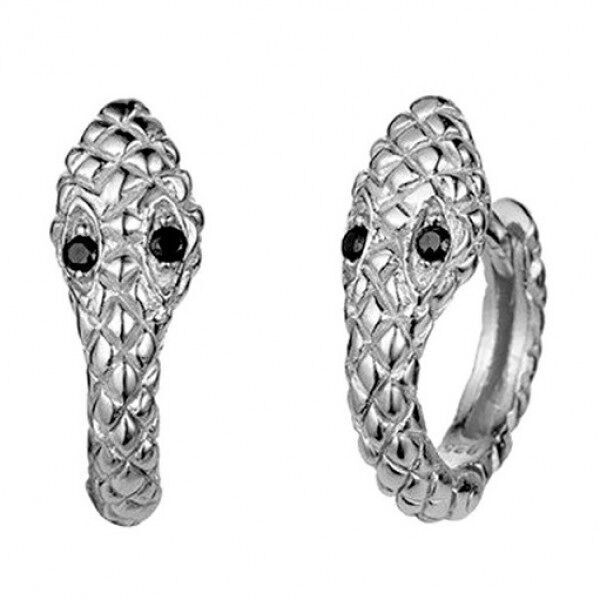 B-F16.3 EC007-033S Orecchini in rame a forma di serpente 1.2 cm