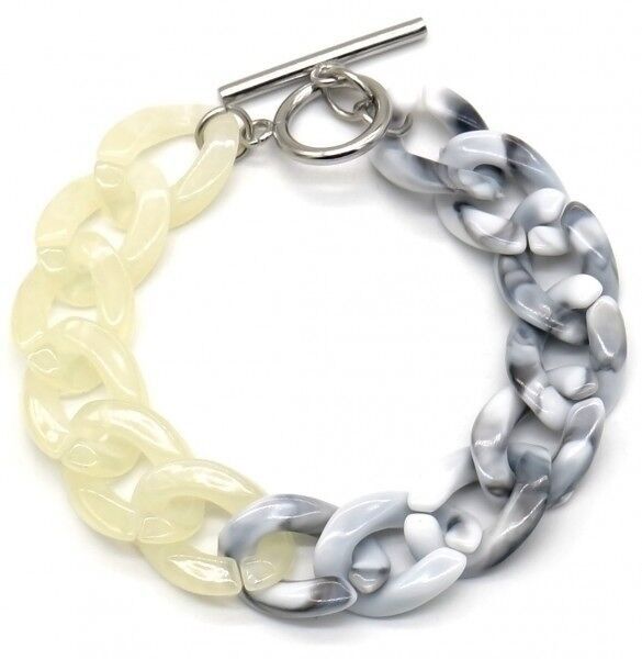 H-E15.1 B2275-020S Acrilico con bracciale in acciaio inox