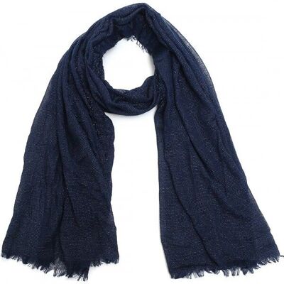 G-F21.3 SCARF405-442 N.3 Sciarpe Glitter 180x90cm Blu
