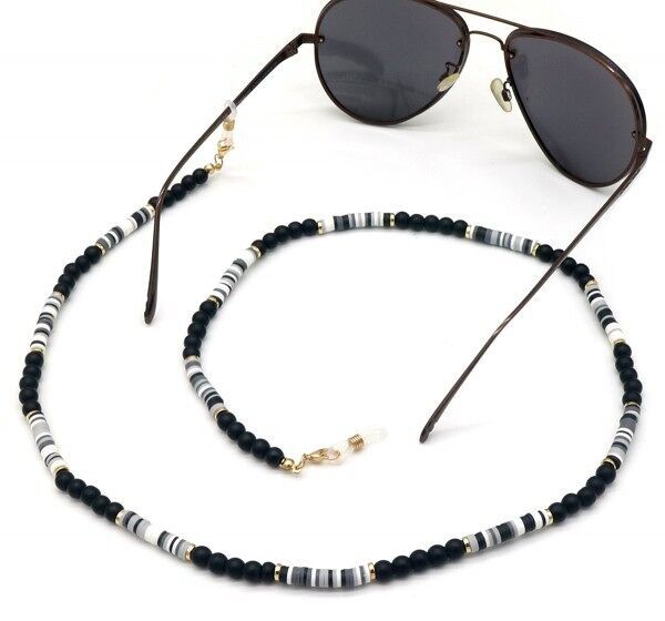 H-C11.1 GL1660-022 Catena per occhiali da sole nera