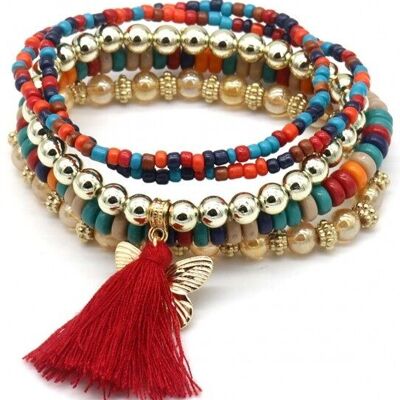 H-C25.2 B1660-024 Bracelet Set Butterfly 5pcs Multi