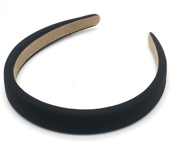 H-E13.1 H061-002 Fascia per capelli 2 cm Nero