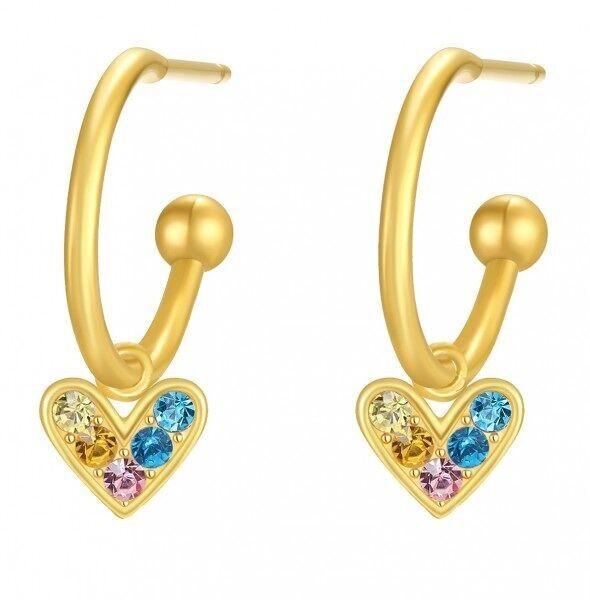 G-A19.2 EC65-011G S. Orecchini in acciaio Cuore 1.2x2cm