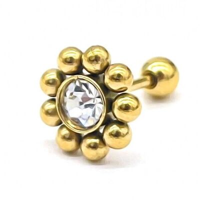 C-F20.3 E620-001G S.Piercing de oreja de acero 316L de 7 mm