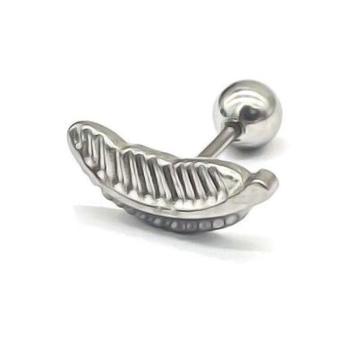 D-F17.2E620-011S S.Piercing de oreja de acero 316L de 12 mm
