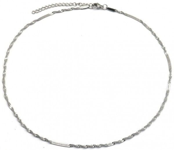 Sol-Re4.2 N628-003S S. Collana in acciaio 2.5mm ritorto 40-45cm