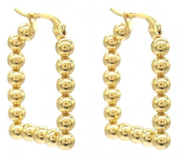 H-C17.2 E628-007G S. Orecchini in acciaio 2.5x1.8 cm