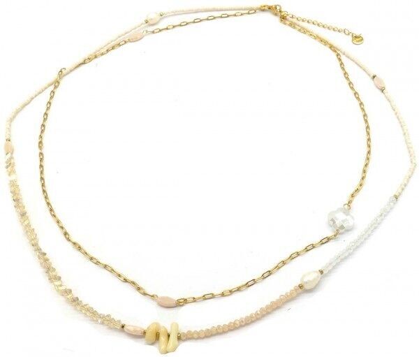 F-A16.2 N221-324 N. 3 anniCollana in acciaio 55-60cm