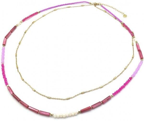 F-A21.2 N221-324 N. 4 S.Collana in acciaio 55-60cm