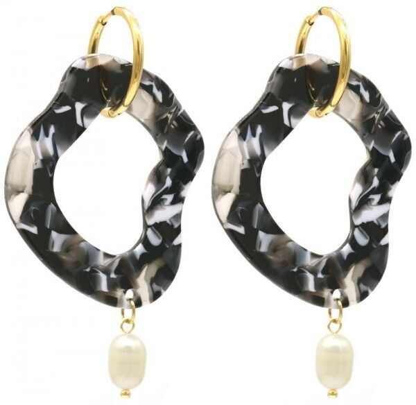 F-C19.4 E221-528 N. 10 secondiOrecchini in acciaio 6cm