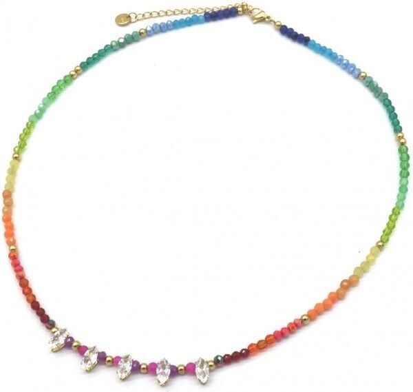 F-B16.3 N221-330 N. 2 S.Collana in acciaio 43-48cm