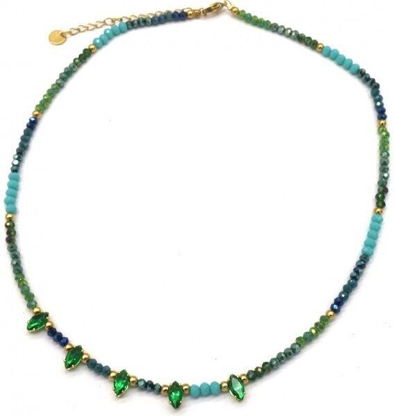 F-A22.2 N221-330 n. 5 secondiCollana in acciaio 43-48cm