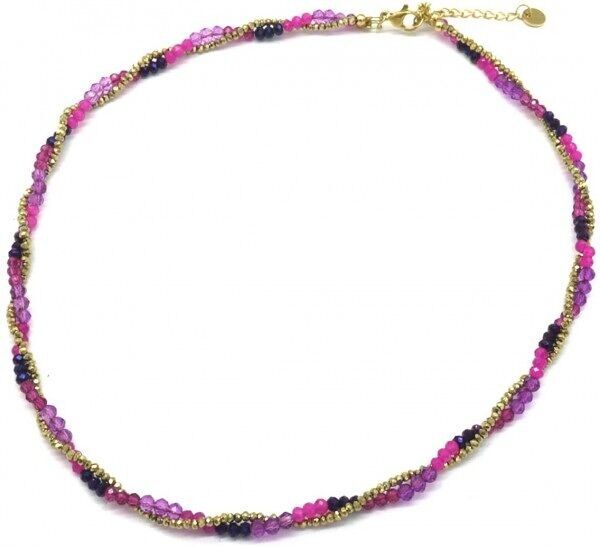 I-F17.1 N221-322 N.5 secondiCollana in acciaio 39-45cm